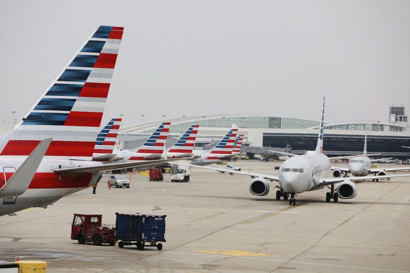 American Airlines planes on tarmac