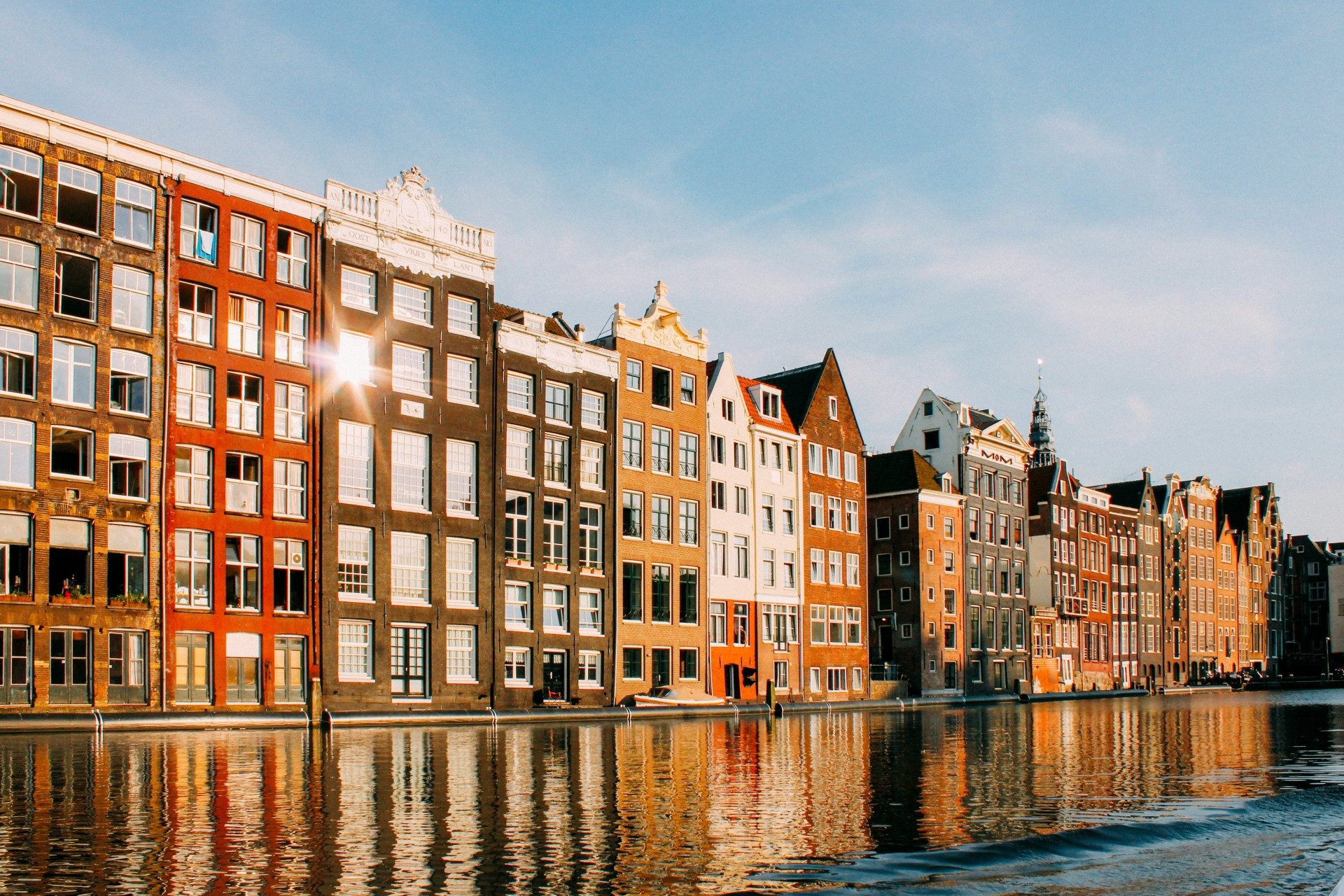Amsterdam houses and canal