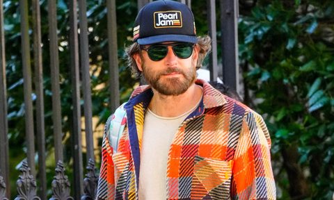 Bradley Cooper wearing Wax London close up