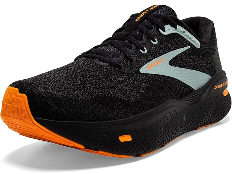 The Brooks Men’s Ghost Max Cushion Neutral Running Shoe on a white background.