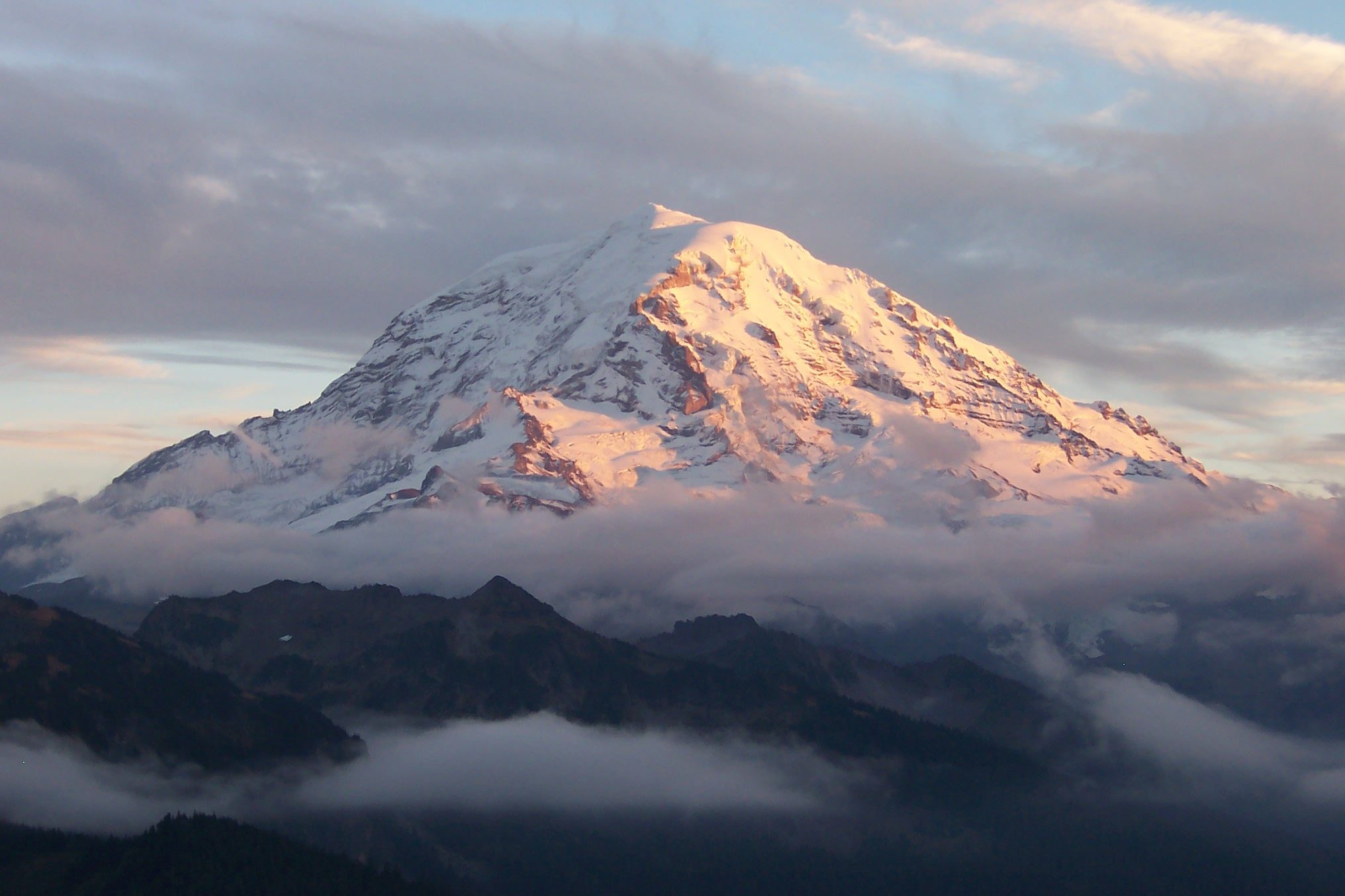 Mount Rainier National Park in the winter