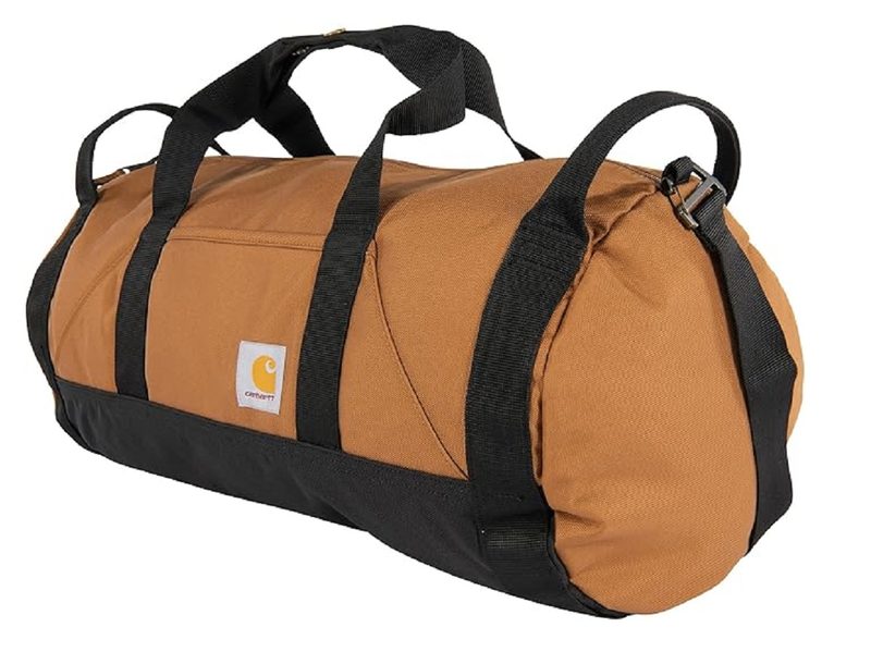 The Carhartt Classic Round Duffel on a white background.