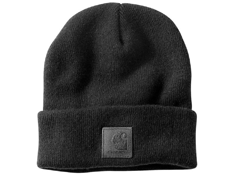 The Carhartt Men's Tonal Patch Beanie on a white background.