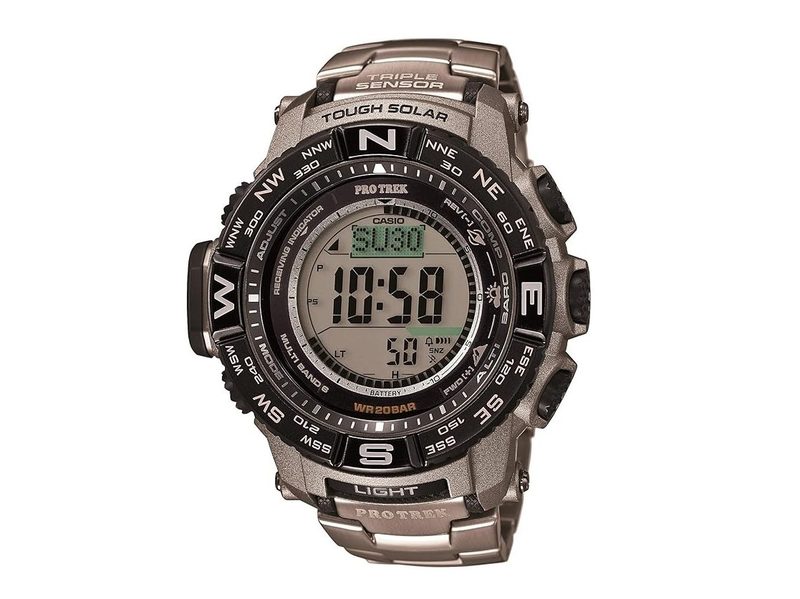 The Casio Pro Trek PRW-3500T-7CR has an intense interface.