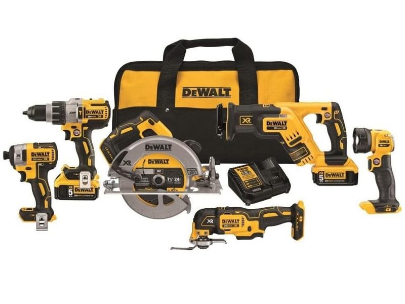 A look at everything in the DeWalt 20V kit.
