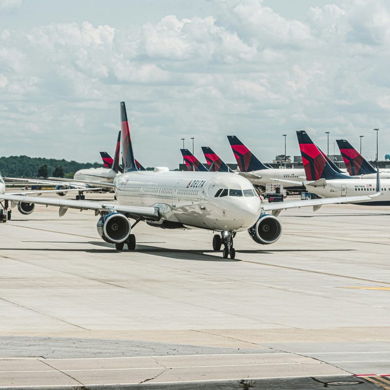 Delta plane at Hartsfield-Jackson Atlanta International Airport