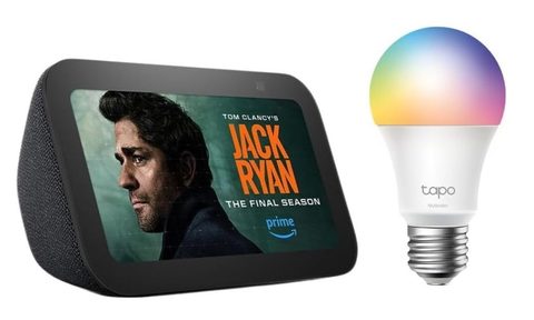 Echo Show 5 and TP-Link Tapo smart color bulb bundle Prime Big Deal Days