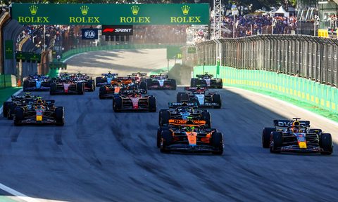 F1 racing in the 2023 Sao Paulo Grand Prix.