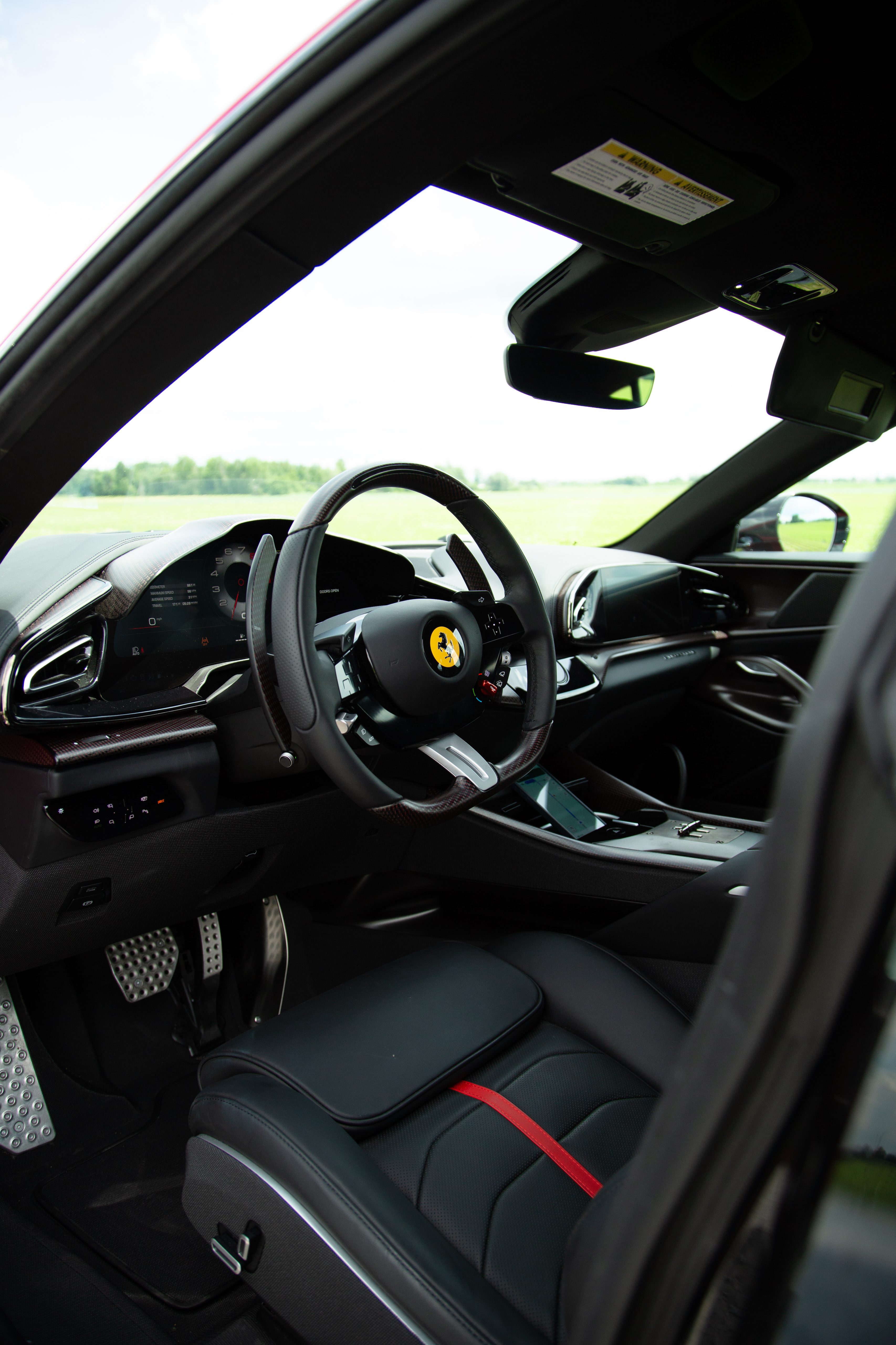 Interior of the Ferrari Purosangue