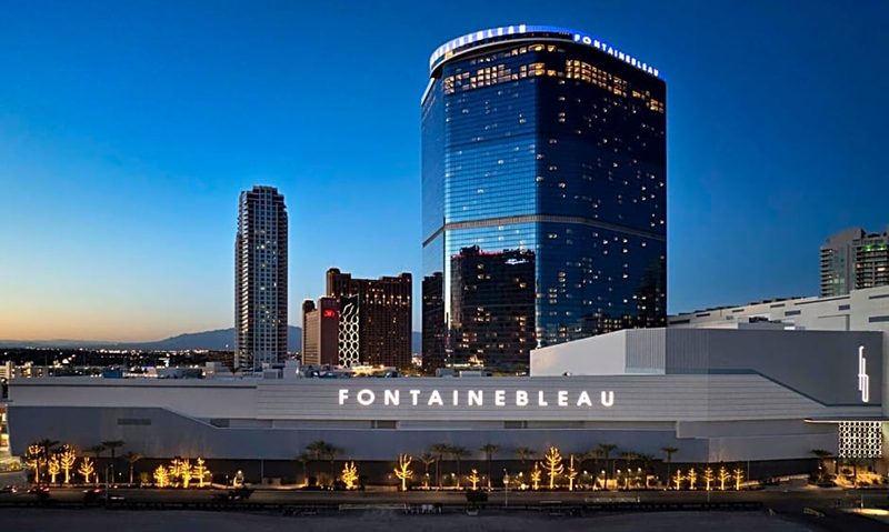 Fontainebleau Hotel in Las Vegas, Nevada night view
