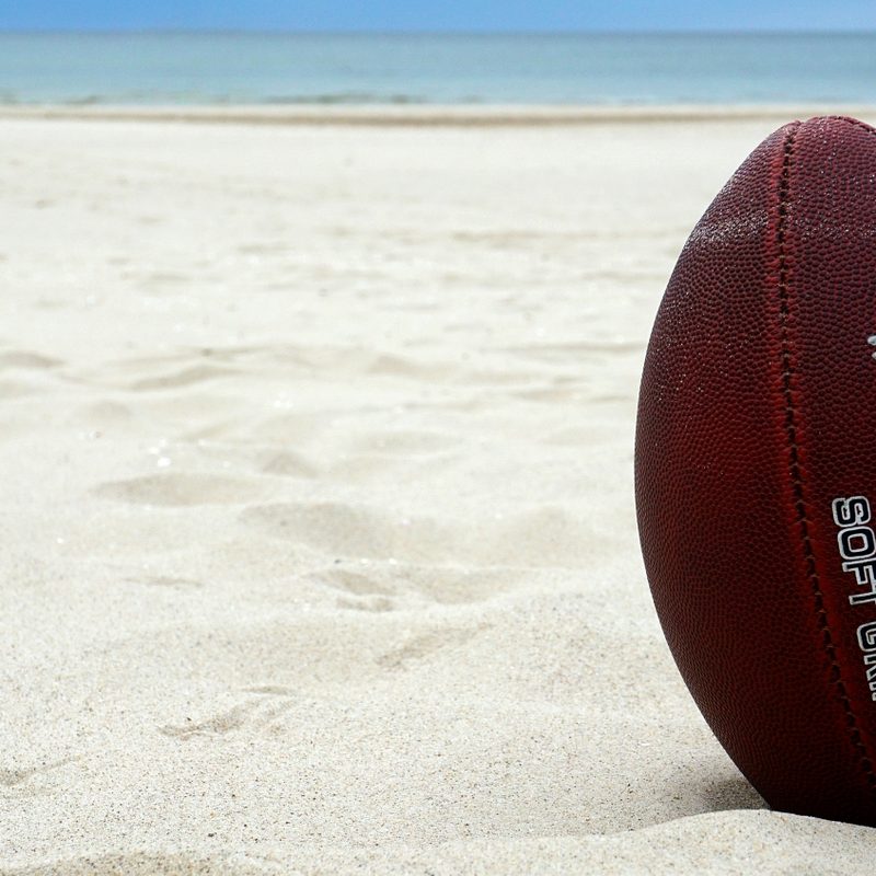 Football on the beach