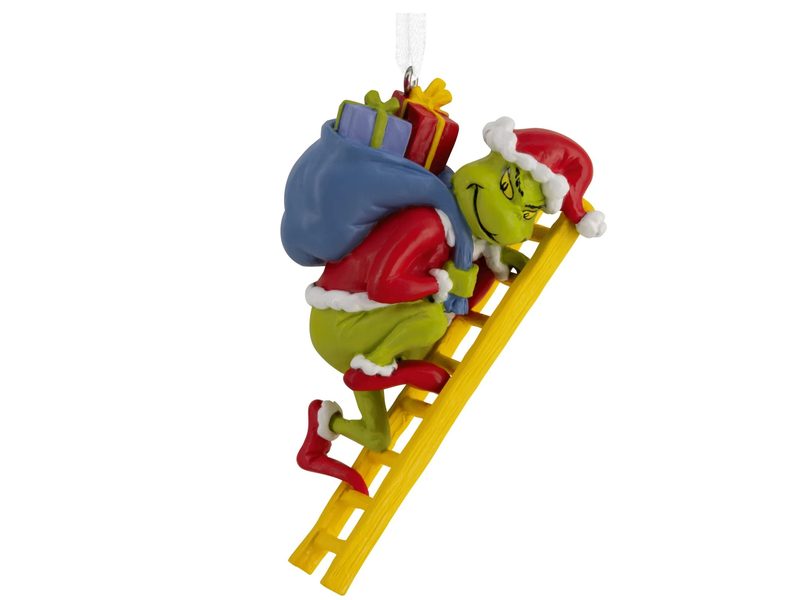 This Hallmark Dr Seuss Grinch on Ladder Christmas Ornament is for the curmudgeonly among us.