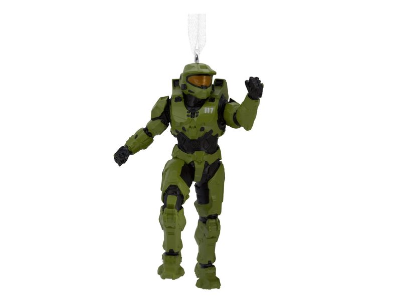 A Halo Master Chief ornament.