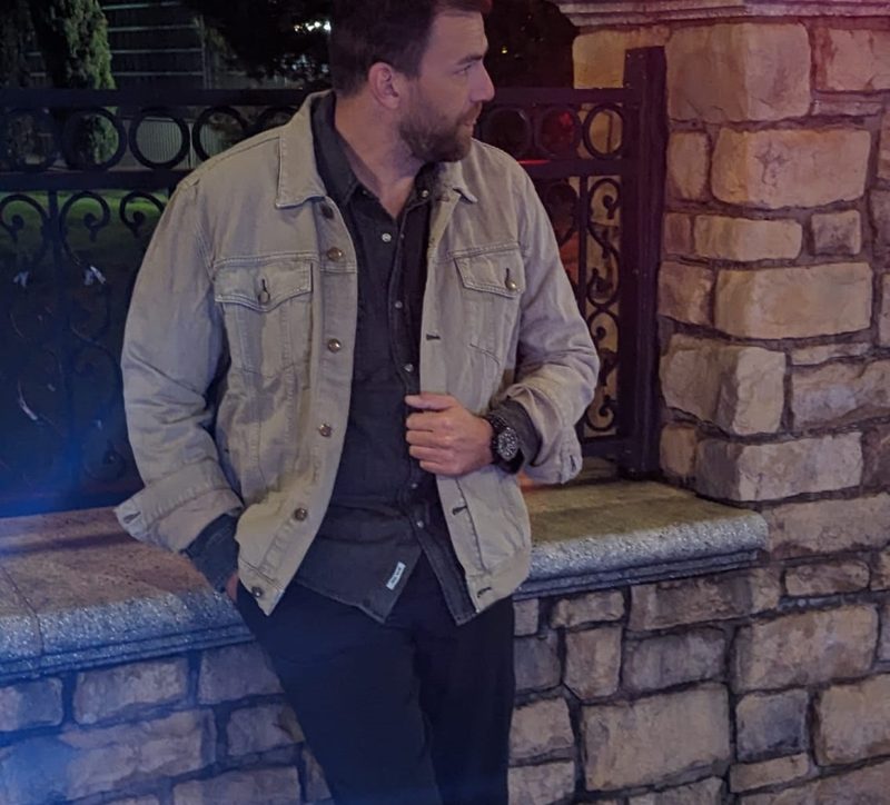 Man in all denim outfit