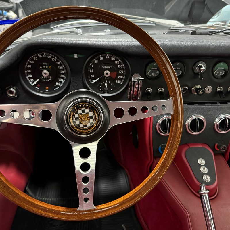 Mercedes interior after EV conversion by Moment Motor company