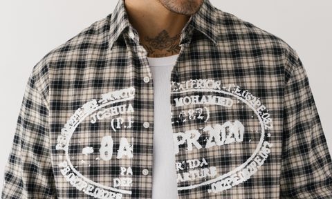 Joshua Mohamed plaid button up