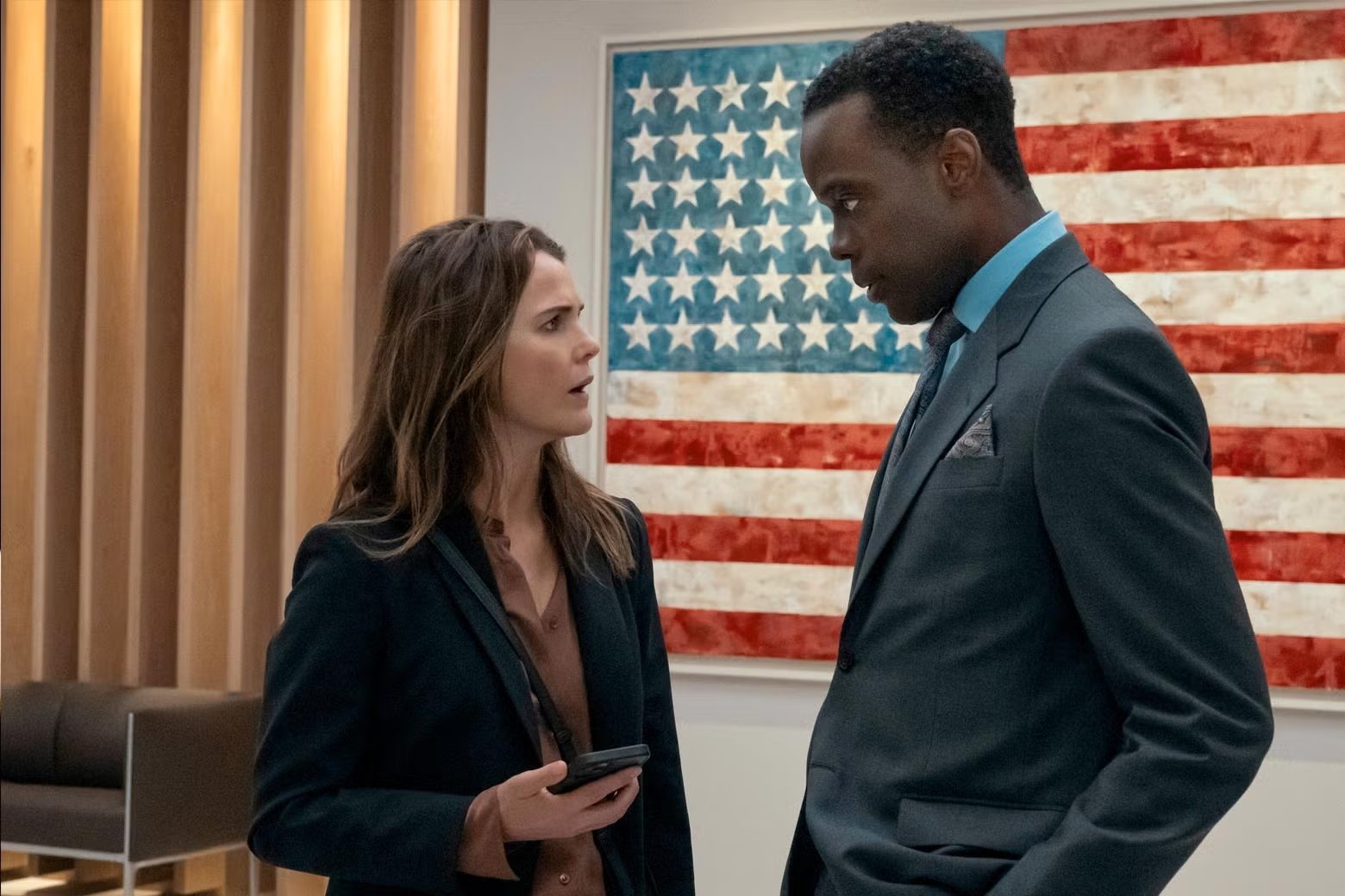 Keri Russell in The Diplomat.