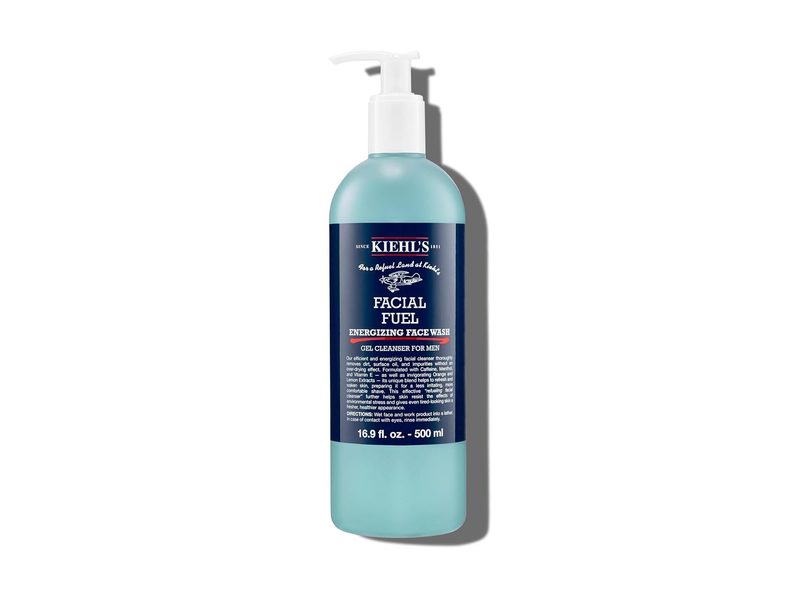 A bottle of Kiehls Facial Fuel Face Wash.