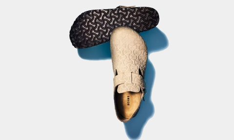 BEAMS Birkenstock clog with bone pattern