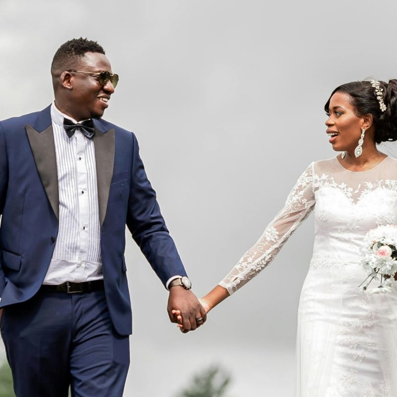 Man and wife on a bridge