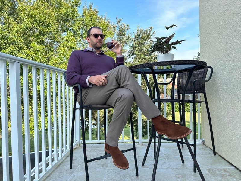 Man having a drink