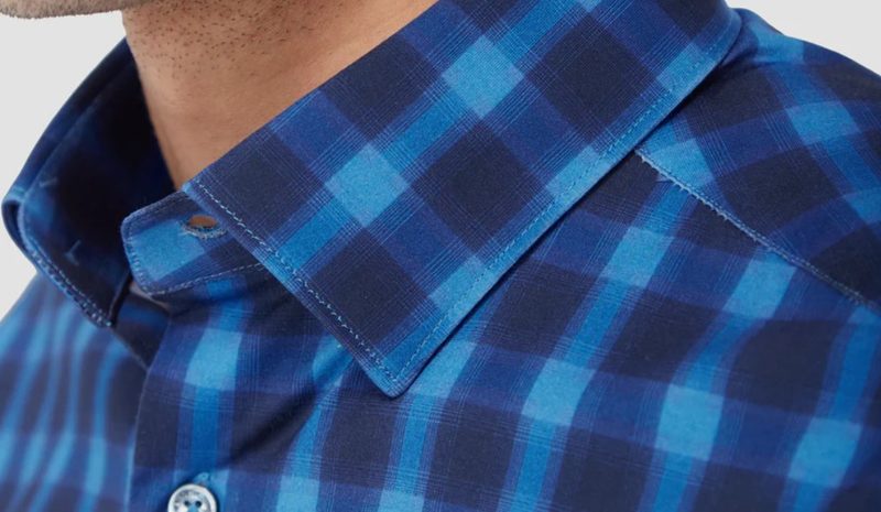 Man in collared shirt