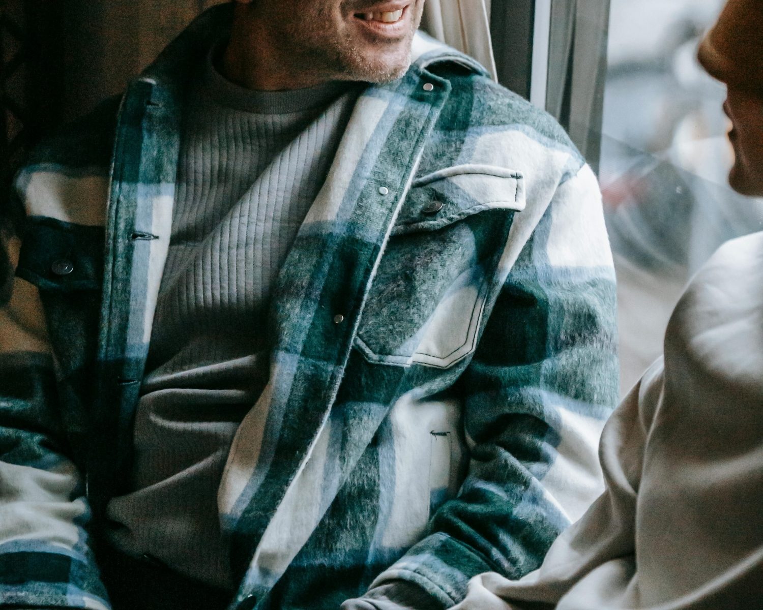 Man in flannel shacket