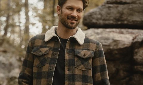 Man in fleece lined jacket from Normal Brand