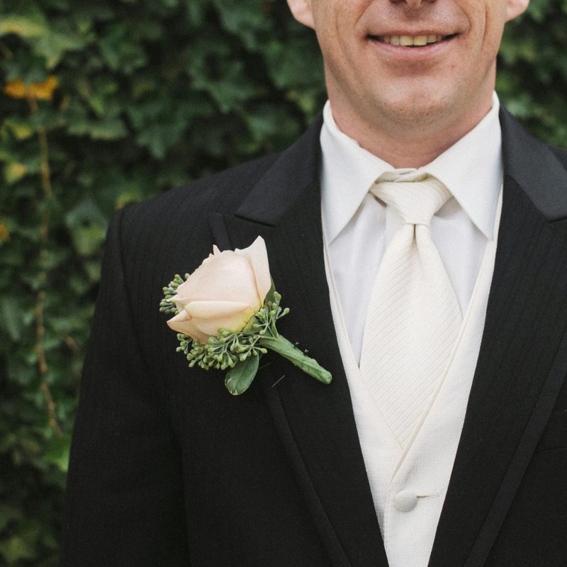 Man in white-tie dress
