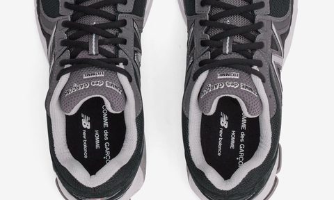 overhead view of sneaker