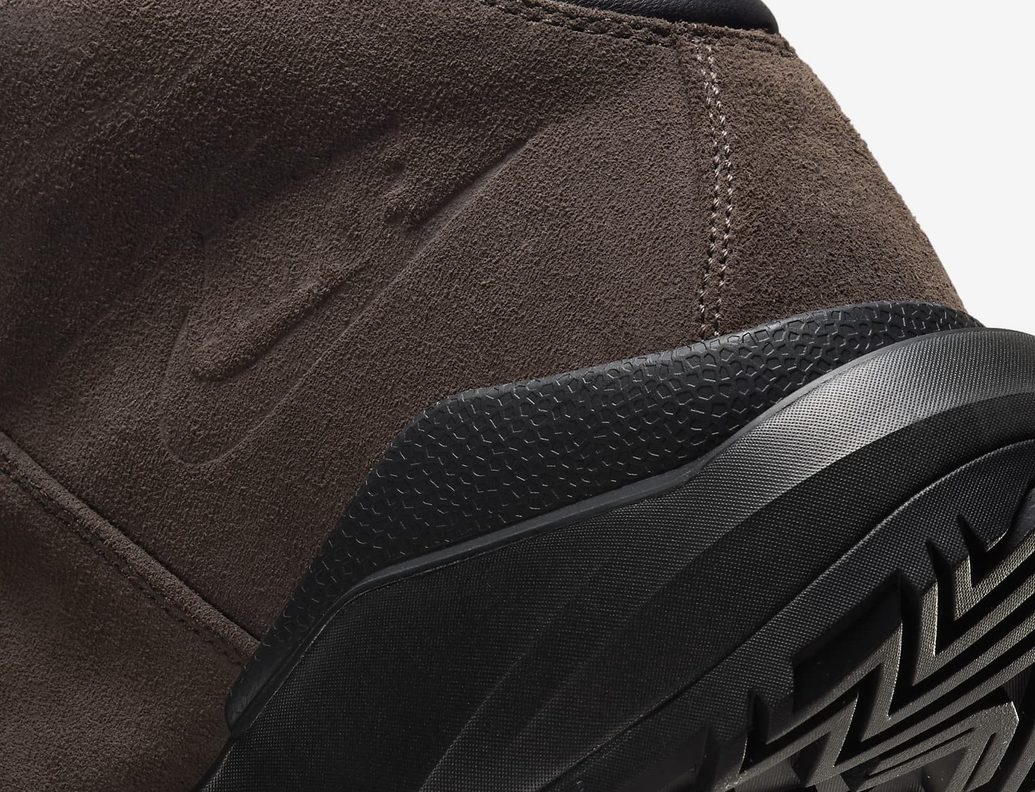 close up on Nike logo on hiking boot