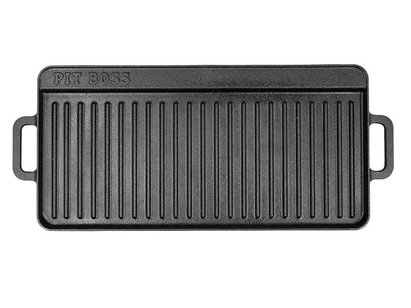 The Pit Boss Cast Iron Griddle on a white background.