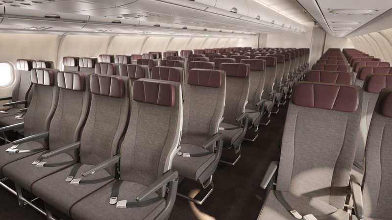Qantas Economy seating