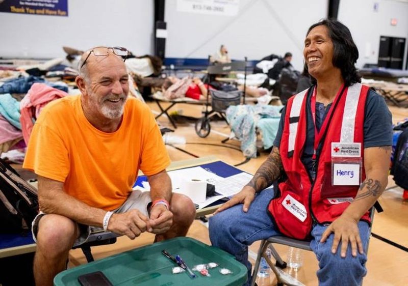 Red Cross volunteer