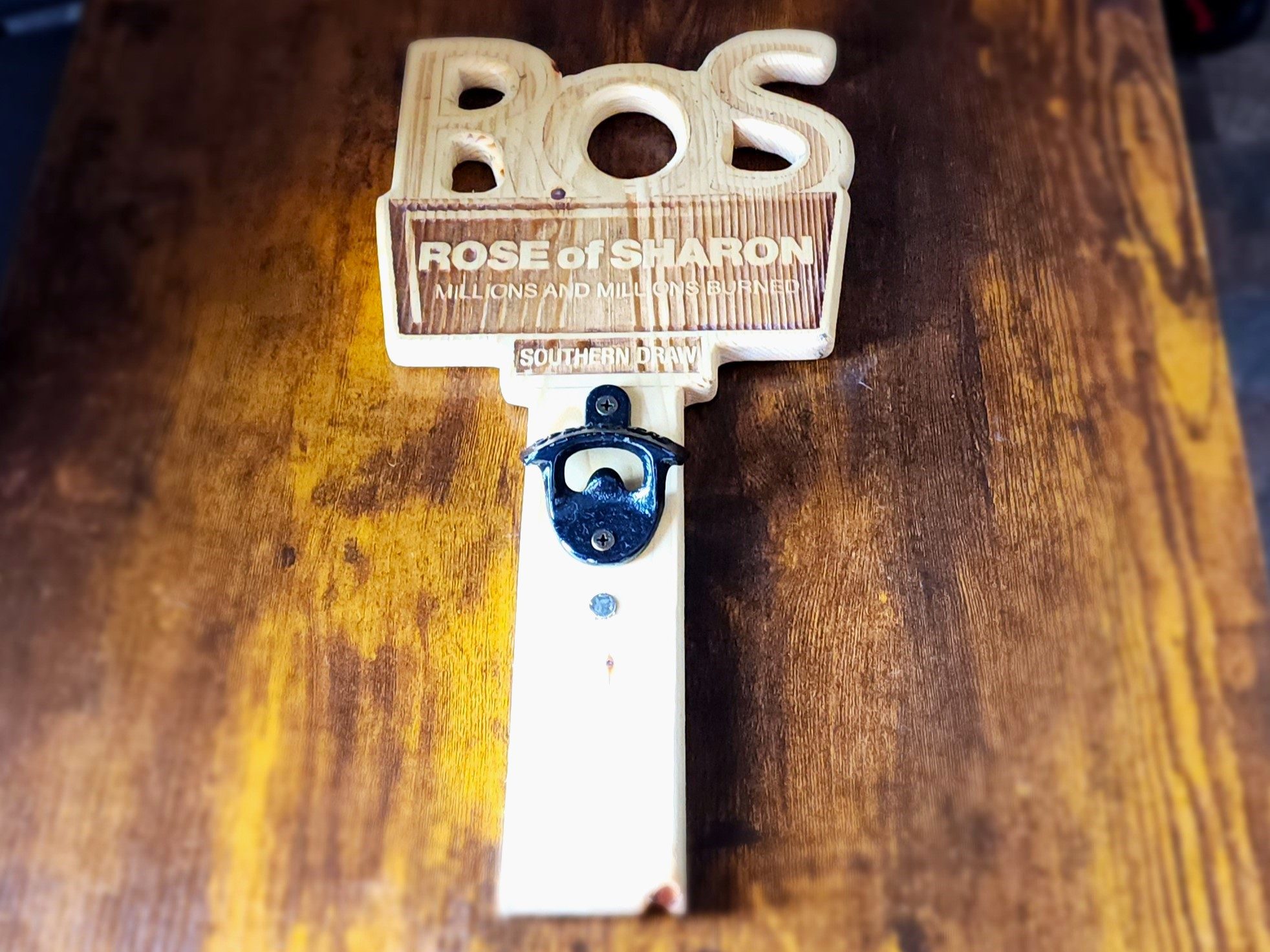 Southern Draw Rose of Sharon bottle opener - Briley Kenney The Manual