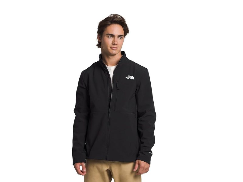 A model wearing The North Face Men’s Apex Bionic 3 Windproof Jacket.