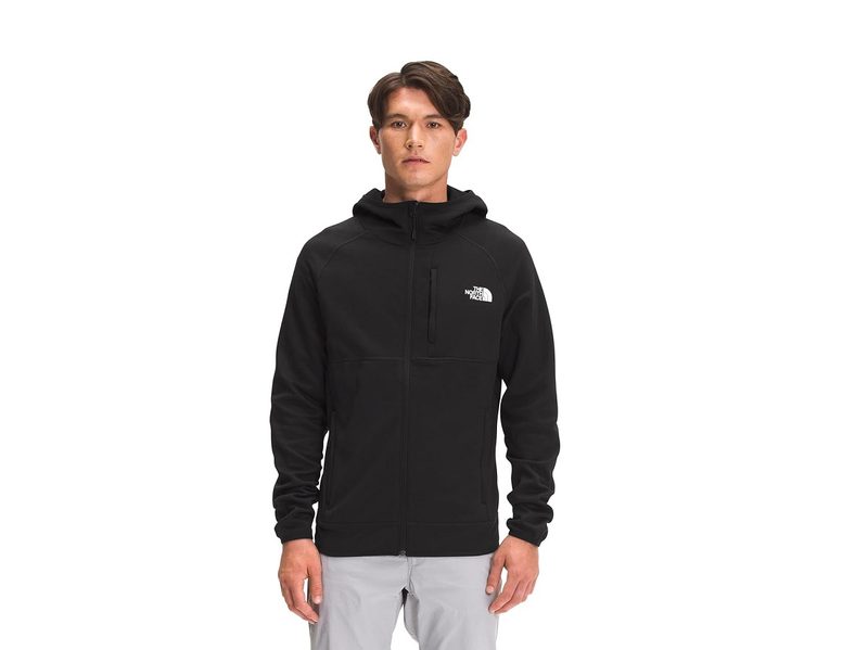 A model wearing The The North Face Men's Canyonlands Hoodie Sweatshirt.