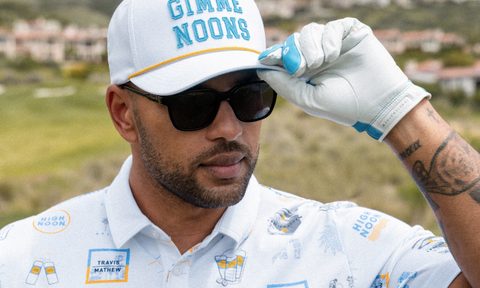 TravisMathew x High Noon hat and polo