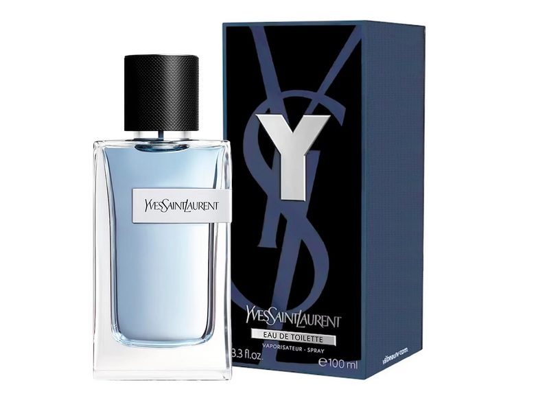 Yves Saint Laurent Y for Men with its box.