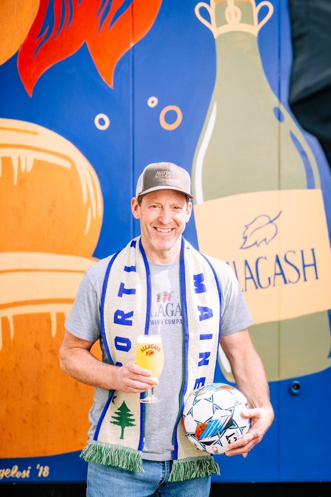 Brewer Jason Perkins of Allagash Brewing.