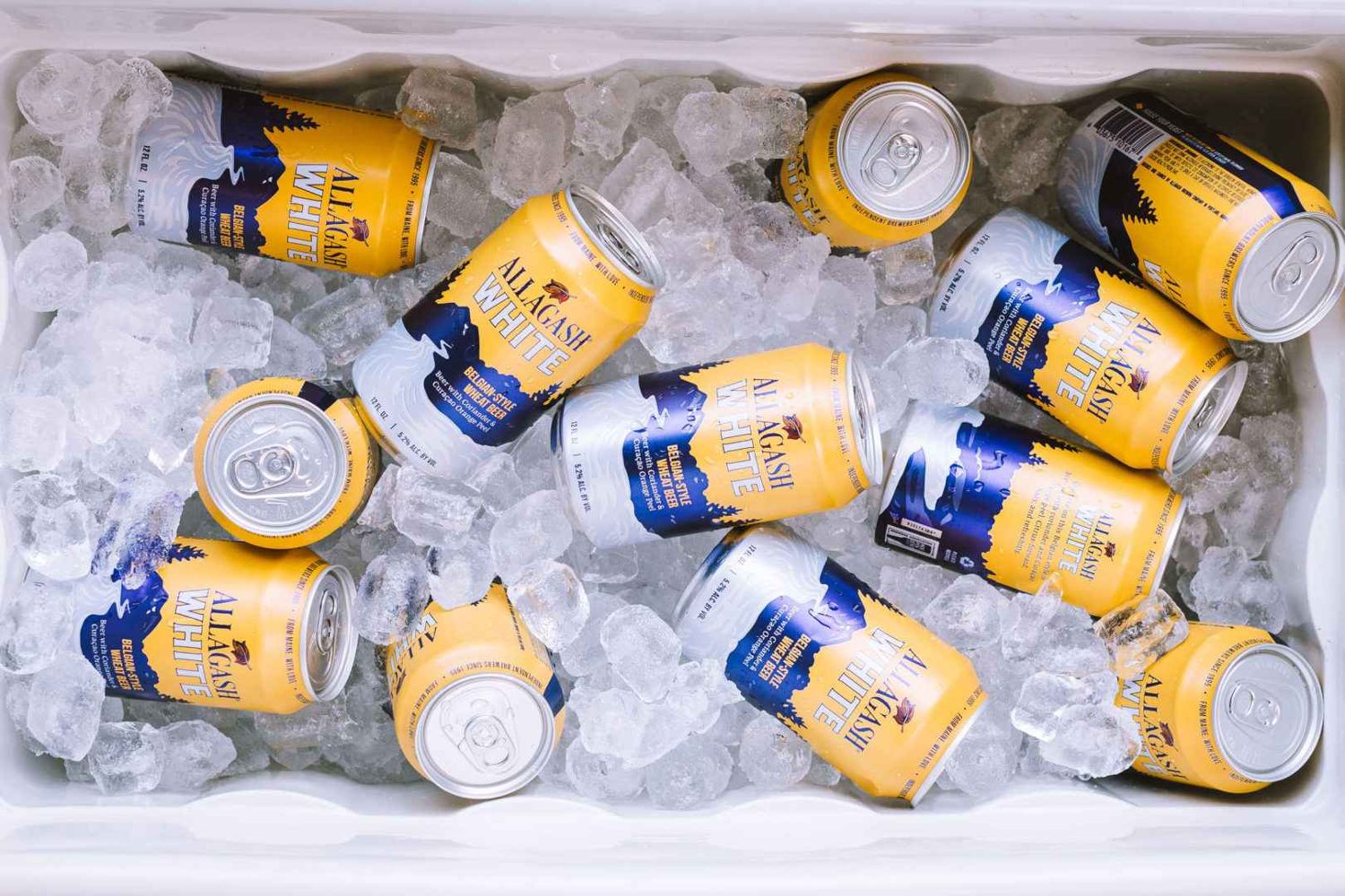 Allagash White cans.