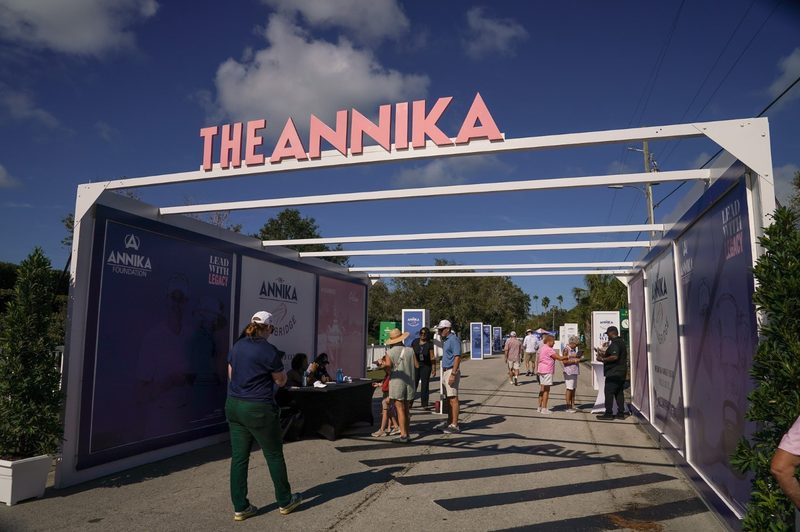 The Annika event entrance at the Pelican Golf Club.