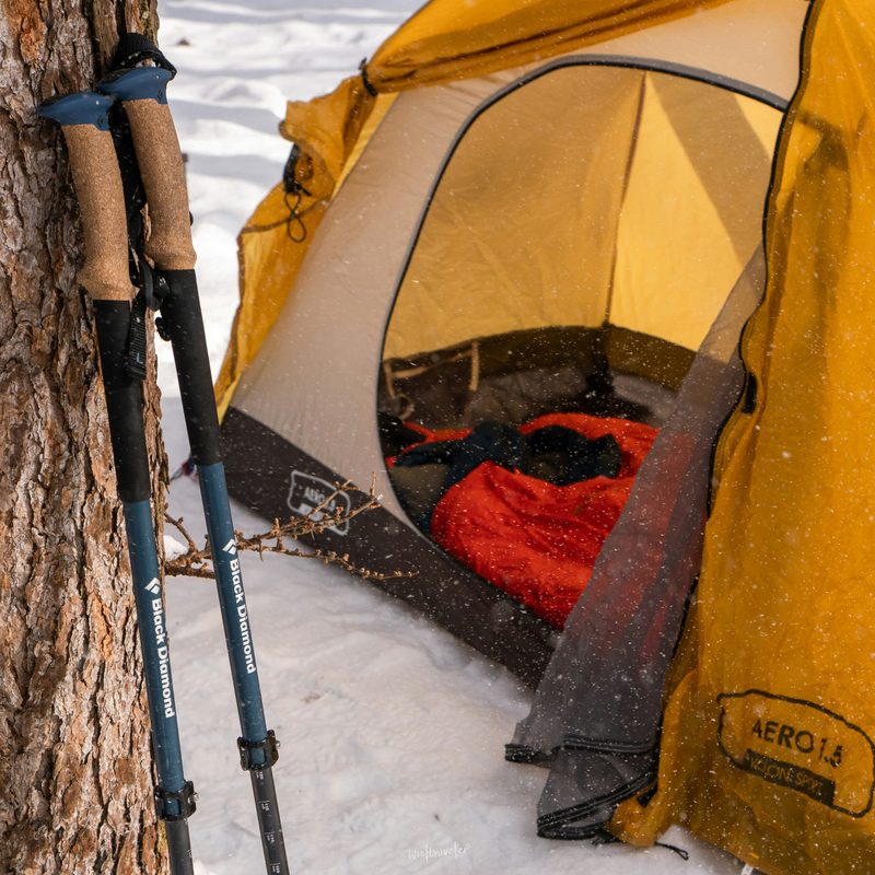 Tent camping in the winter
