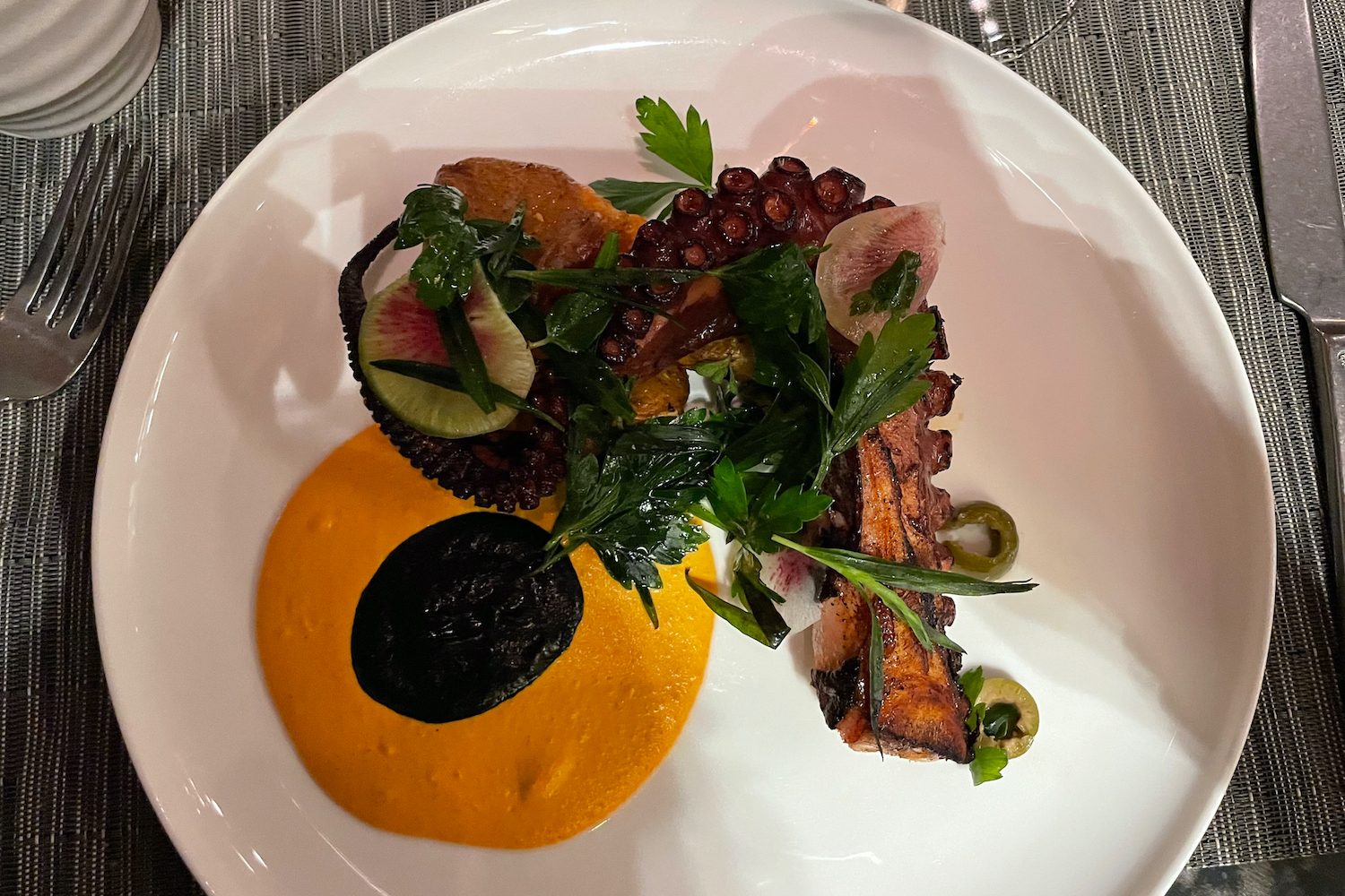 Four Seasons Napa dish.