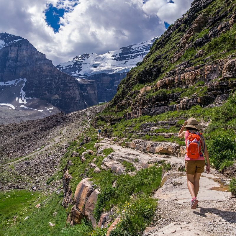 Hiker in Banff
