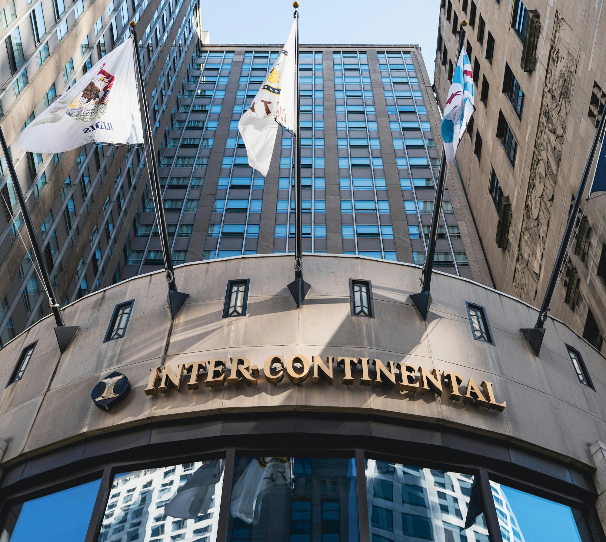 low angle shot of hotel intercontinental