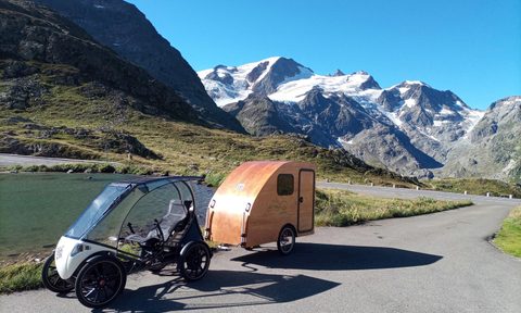 iwoody wooden bike teardrop travel trailer wood