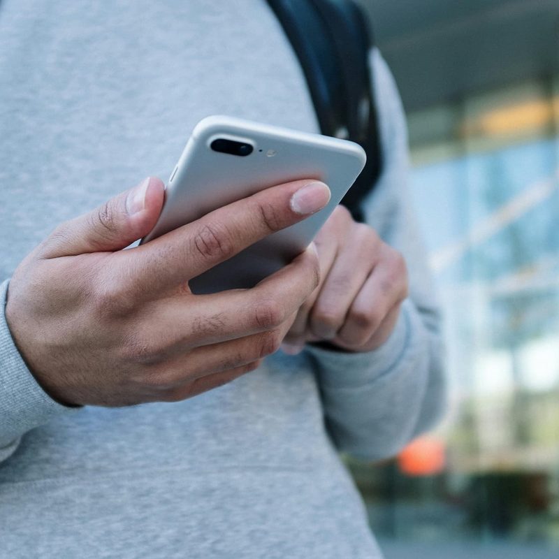 Person on phone
