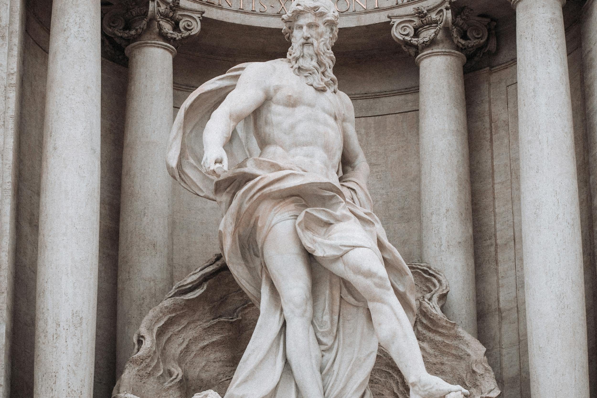 greek statue picture columns statuesque muscles