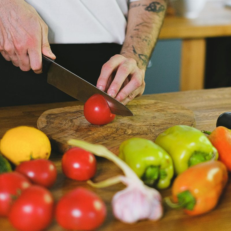 Man cooking.